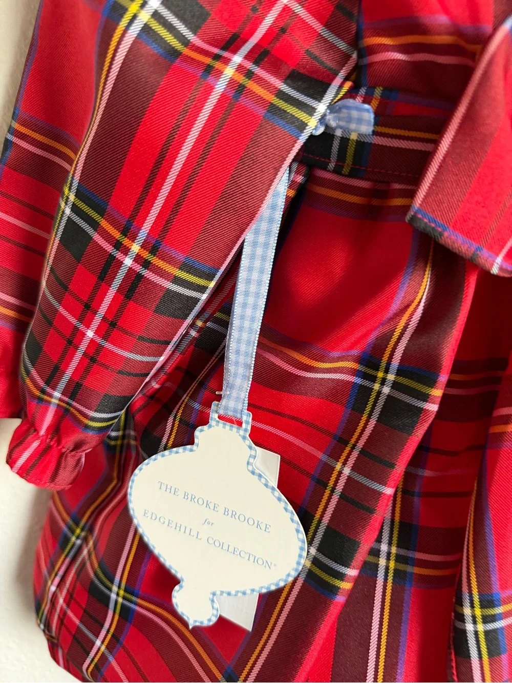 NWT Edgehill Collection The Broke Brooke Baby Girls Cece Tartan Dress Sz 24M